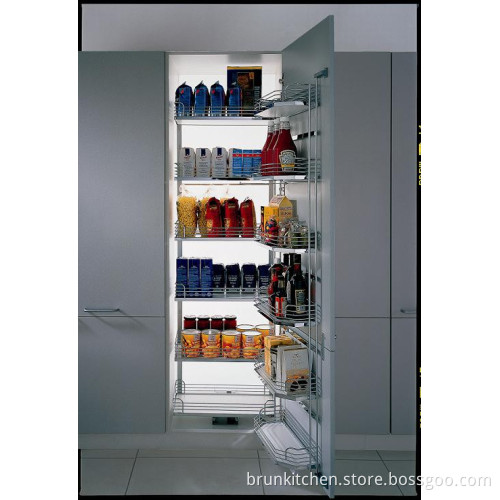 Muscle Pulls Basket Tall Pantry (Br P-1231)